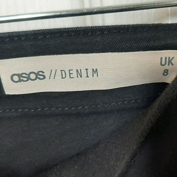 ASOS Denim Pull On Black Jegging sz US 4 - Picture 5 of 6